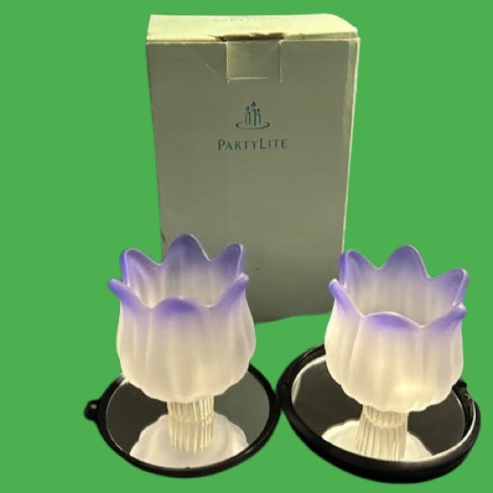Party Lite Purple Tulip Pegutes - Picture 5 of 13